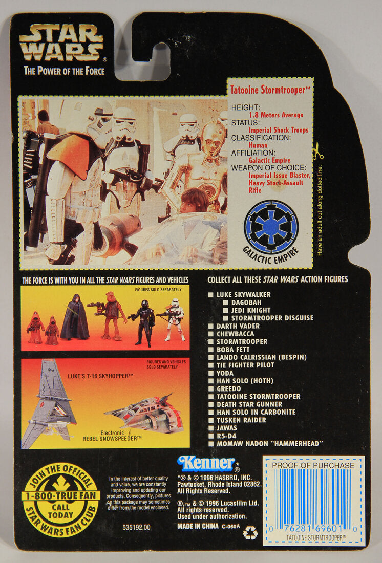Star Wars Tatooine Stormtrooper 1996 POTF Action Figure ENG Red Card L015332