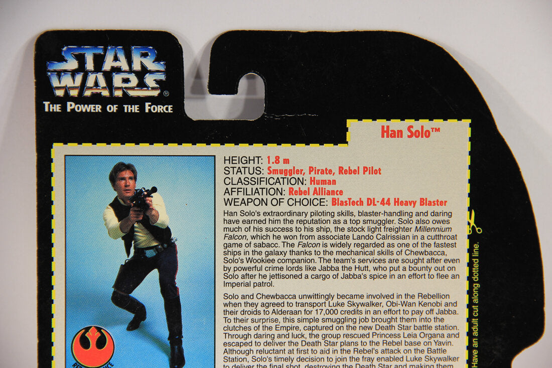 Star Wars Han Solo 1995 POTF Action Figure ENG Red Card L015333