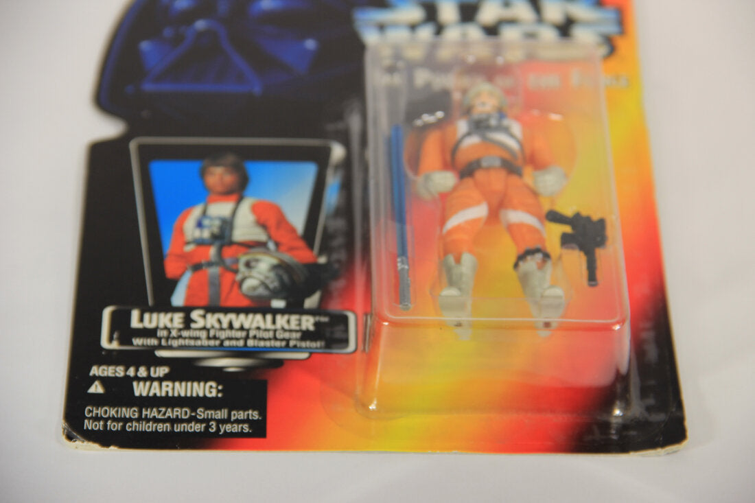 Star Wars Luke Skywalker X-Wing Fighter Pilot POTF ENG Red Card Rare Transition Tray MOC L015334