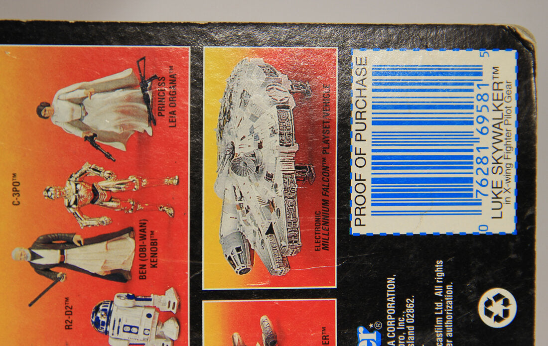 Star Wars Luke Skywalker X-Wing Fighter Pilot POTF ENG Red Card Rare Transition Tray MOC L015334