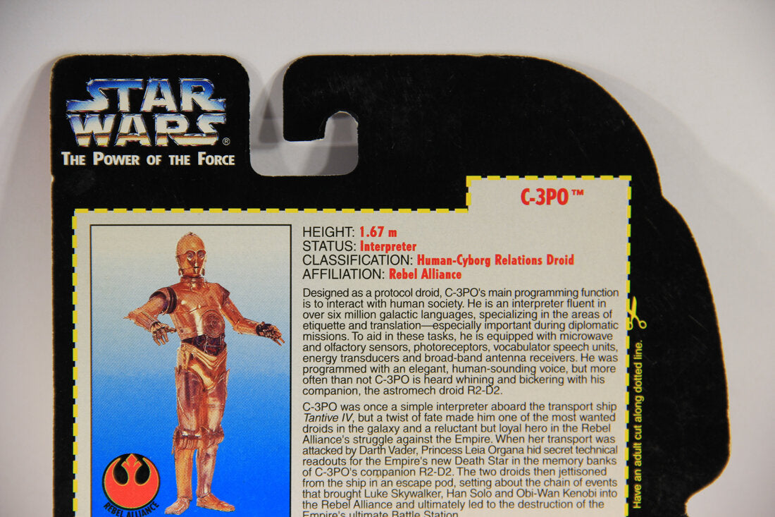 Star Wars C-3PO 1995 POTF Action Figure ENG Red Card L015335