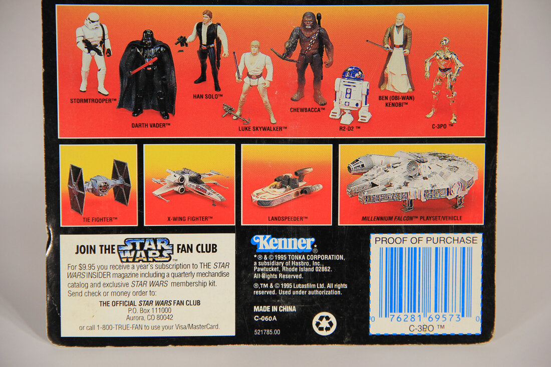 Star Wars C-3PO 1995 POTF Action Figure ENG Red Card L015335