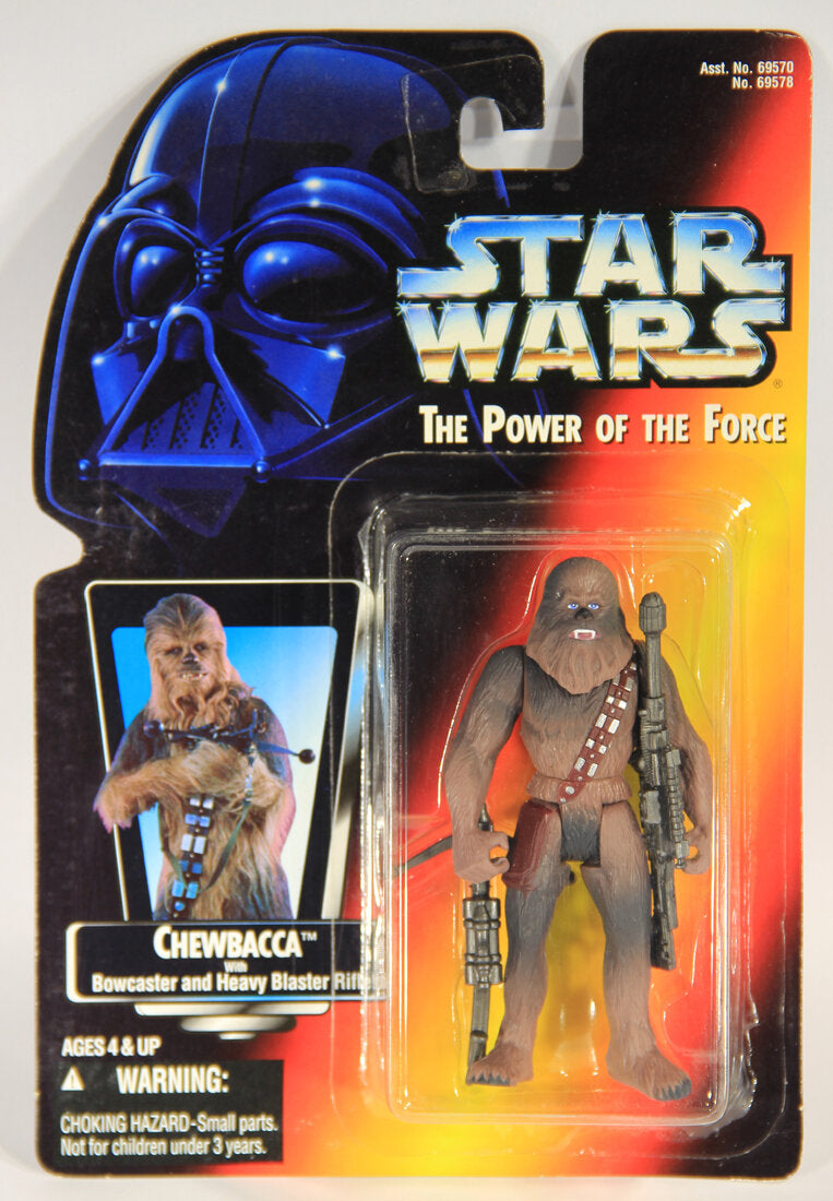 Star Wars Chewbacca 1995 POTF Action Figure ENG Red Card L015336