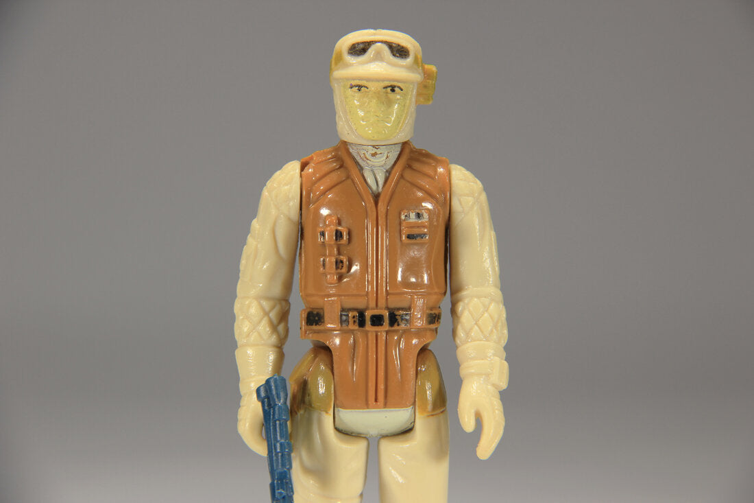 Star Wars Rebel Soldier 1980 ESB Figure Pale Face Hong Kong COO III-1a Smile L015353