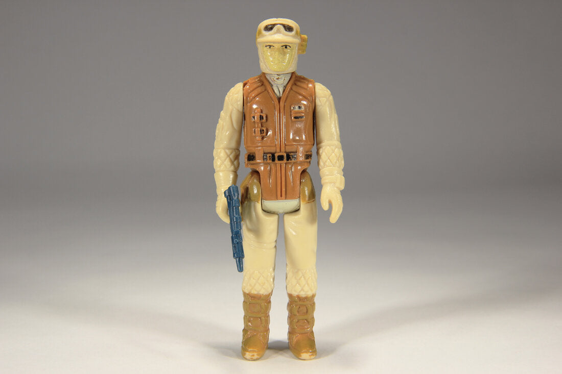 Star Wars Rebel Soldier 1980 ESB Figure Pale Face Hong Kong COO III-1a Smile L015353