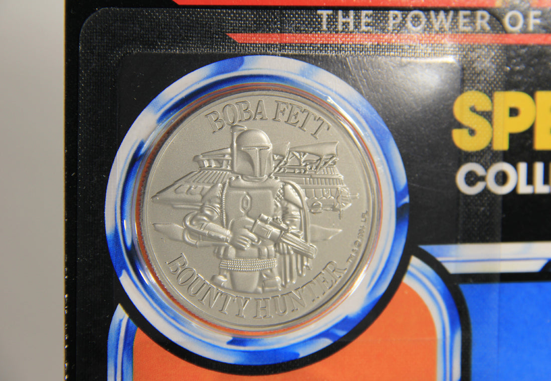 Star Wars Boba Fett POTF Coin SLC Factory Custom Figure And Card Repro Replica L015376