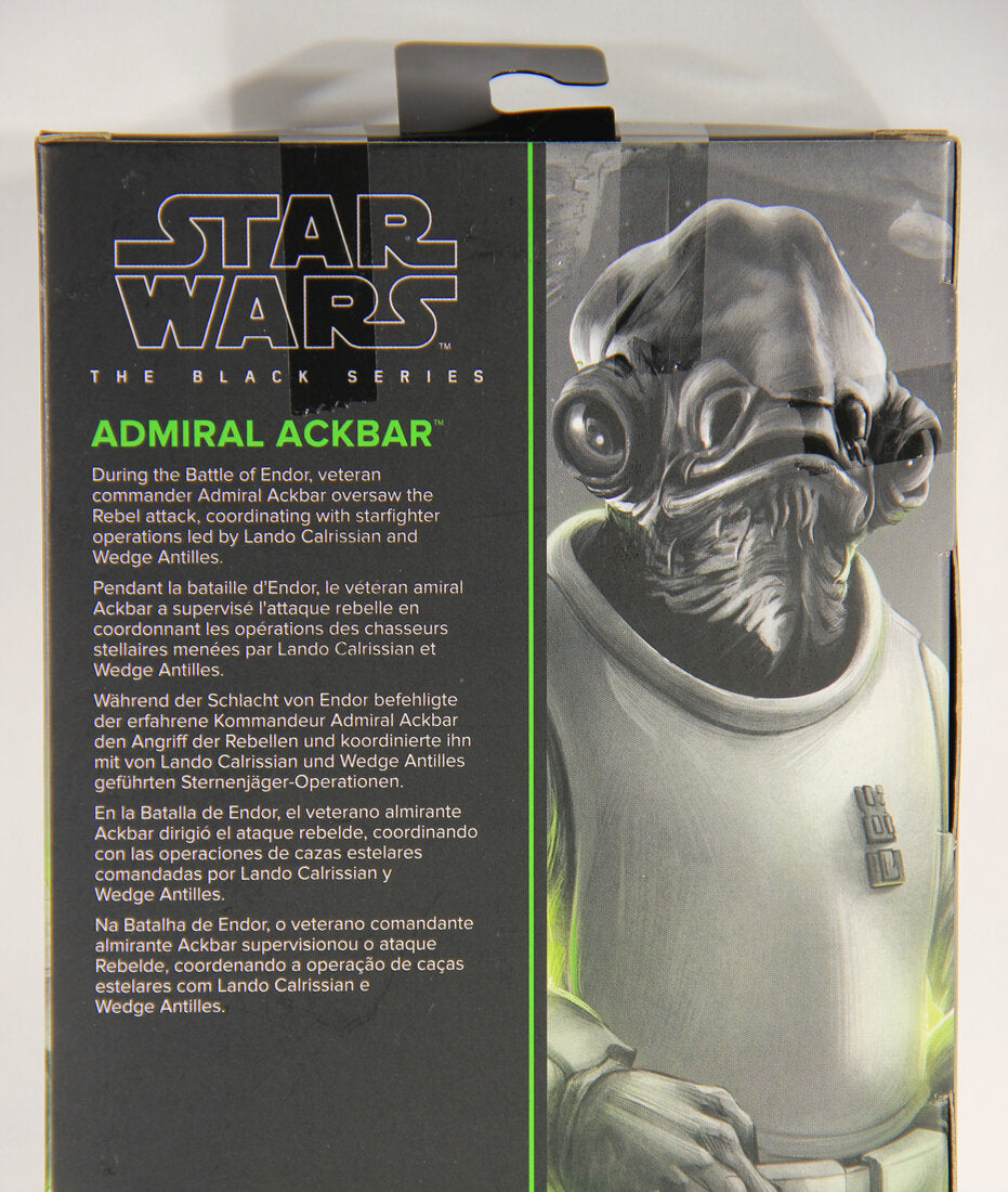 Star Wars Admiral Ackbar #01 Black Series Galaxy Return Of The Jedi 6 Inch Figure MISB L015400
