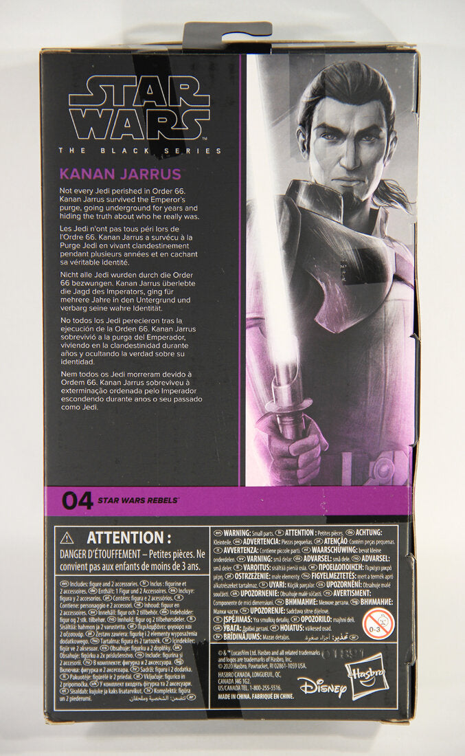 Star Wars Kanan Jarrus #04 Rebels The Black Series Galaxy Exclusive 6 Inch Figure MISB L015402