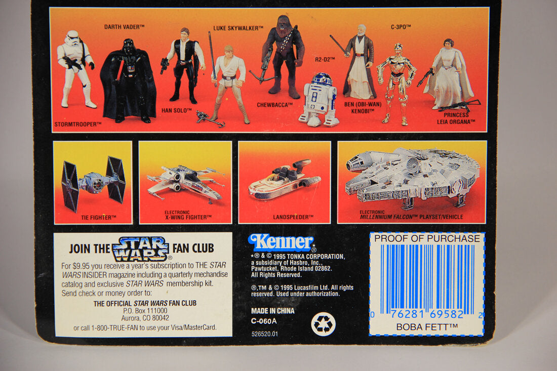 Star Wars Boba Fett Full Circle Variant 1995 POTF Action Figure ENG Red Card L015407