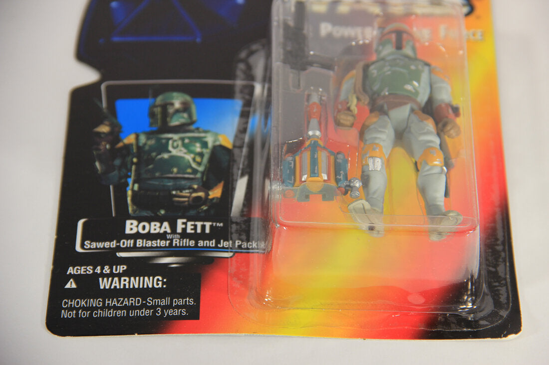 Star Wars Boba Fett Half Circle Variant 1995 POTF Action Figure ENG Red Card L015410