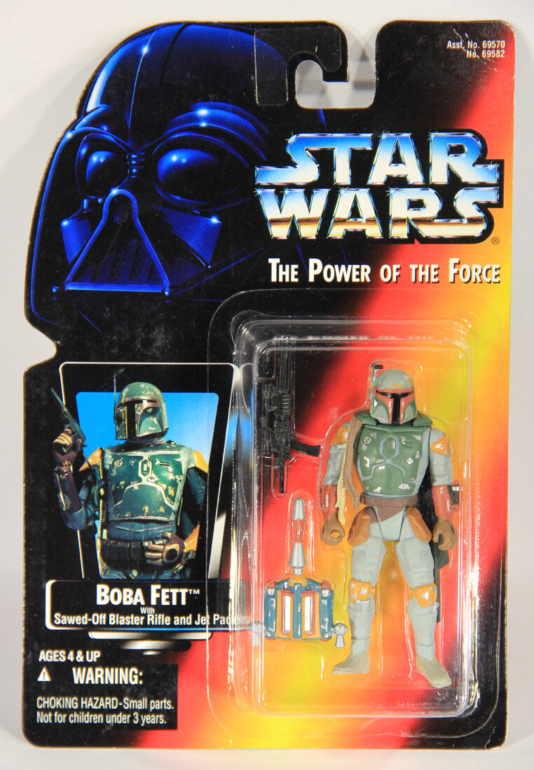 Star Wars Boba Fett Half Circle Variant 1995 POTF Action Figure ENG Red Card L015410