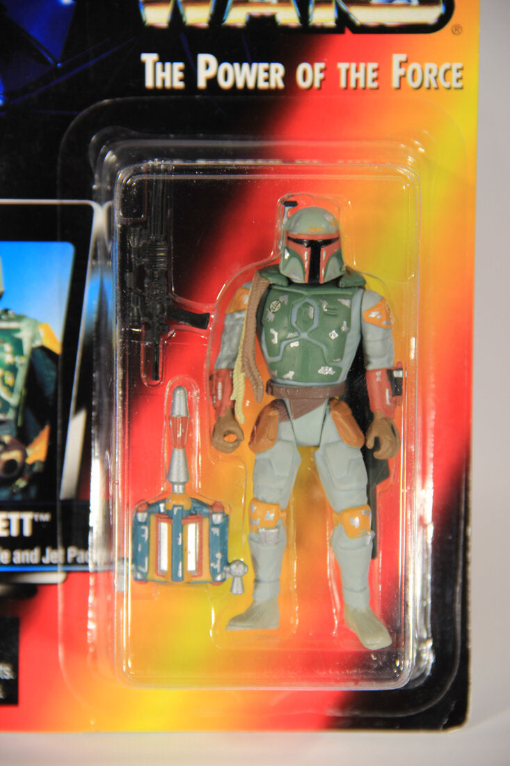 Star Wars Boba Fett Half Circle Variant 1995 POTF Action Figure ENG Red Card L015410