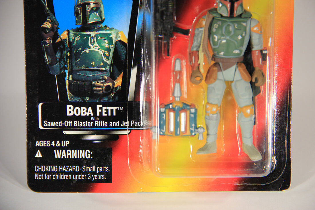 Star Wars Boba Fett Half Circle Variant 1995 POTF Action Figure ENG Red Card L015410