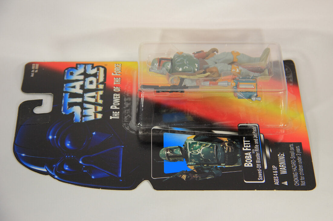 Star Wars Boba Fett Half Circle Variant 1995 POTF Action Figure ENG Red Card L015410