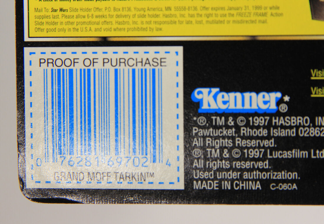 Star Wars Grand Moff Tarkin 1997 POTF Freeze Frame Slide ENG Card Collection 3 L015414