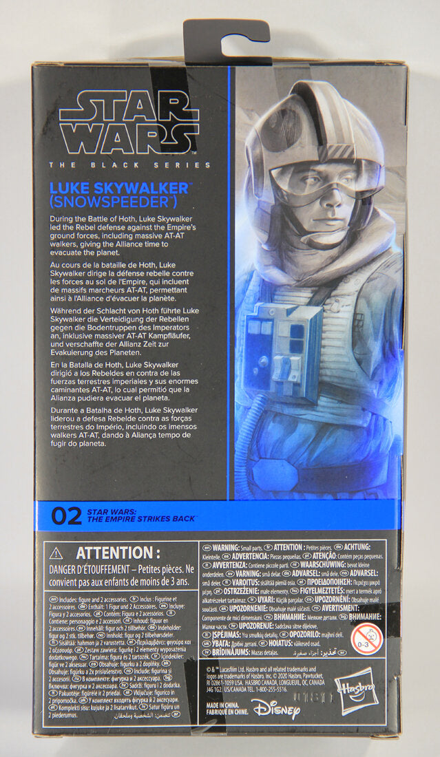 Star Wars Luke Skywalker Snowspeeder #02 ESB The Black Series Galaxy 6 Inch Figure MISB L015424