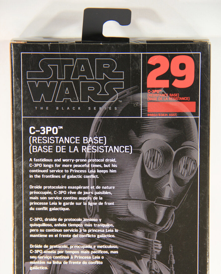 Star Wars C-3PO Resistance Base #29 Dark Red Arm Black Series 6 Inch Figure MISB L015427