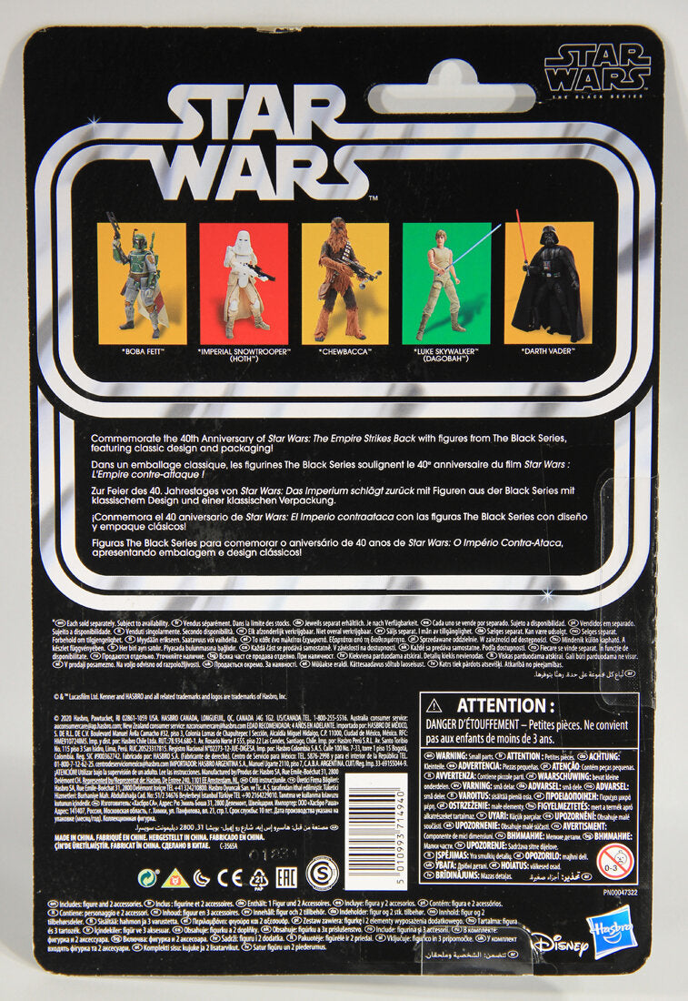 Star Wars Luke Skywalker Dagobah The Black Series 40th Anniversary ESB 6 Inch MOC L015433