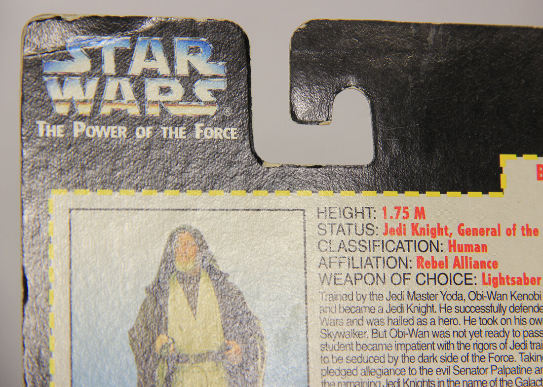 Star Wars Ben Obi-Wan Kenobi Short Saber Variant 1995 POTF Action Figure ENG Red Card L015438
