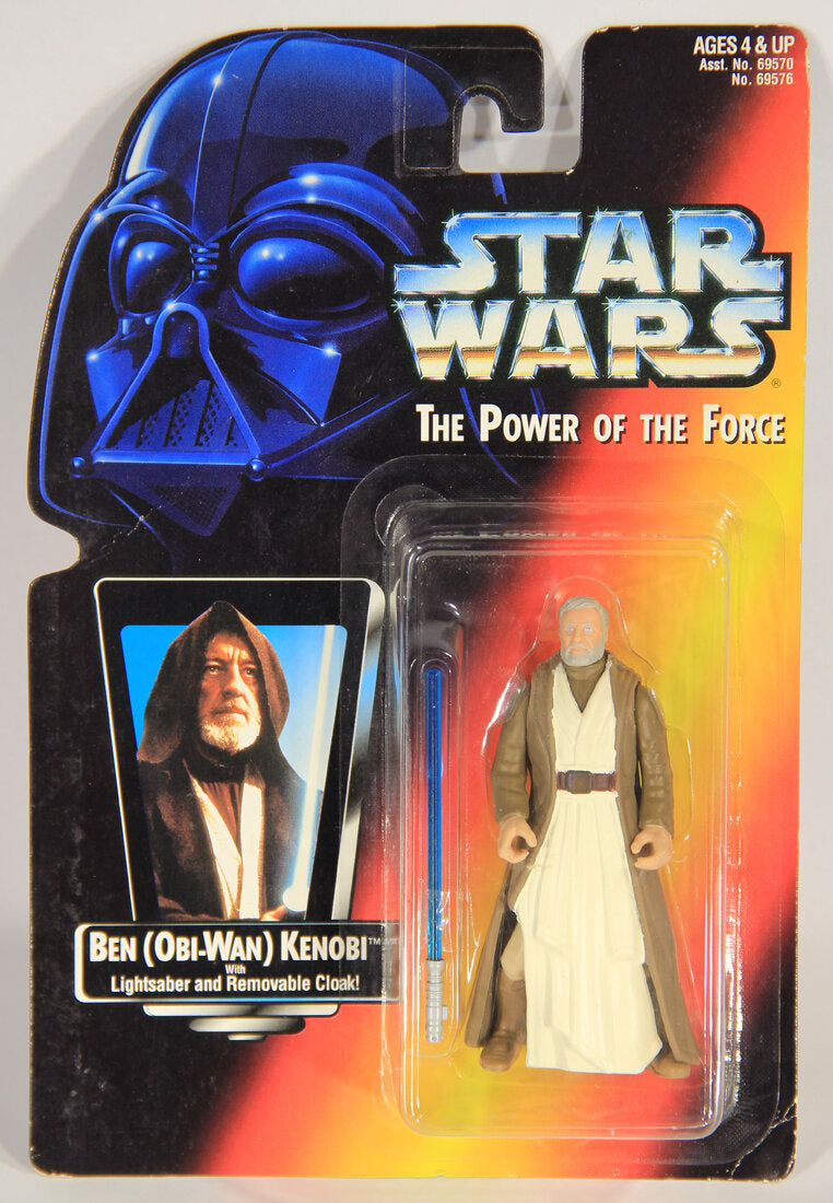 Star Wars Ben Obi-Wan Kenobi Short Saber Variant 1995 POTF Action Figure ENG Red Card L015438