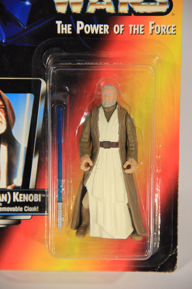 Star Wars Ben Obi-Wan Kenobi Long Saber Variant 1995 POTF Action Figure ENG Red Card L015437