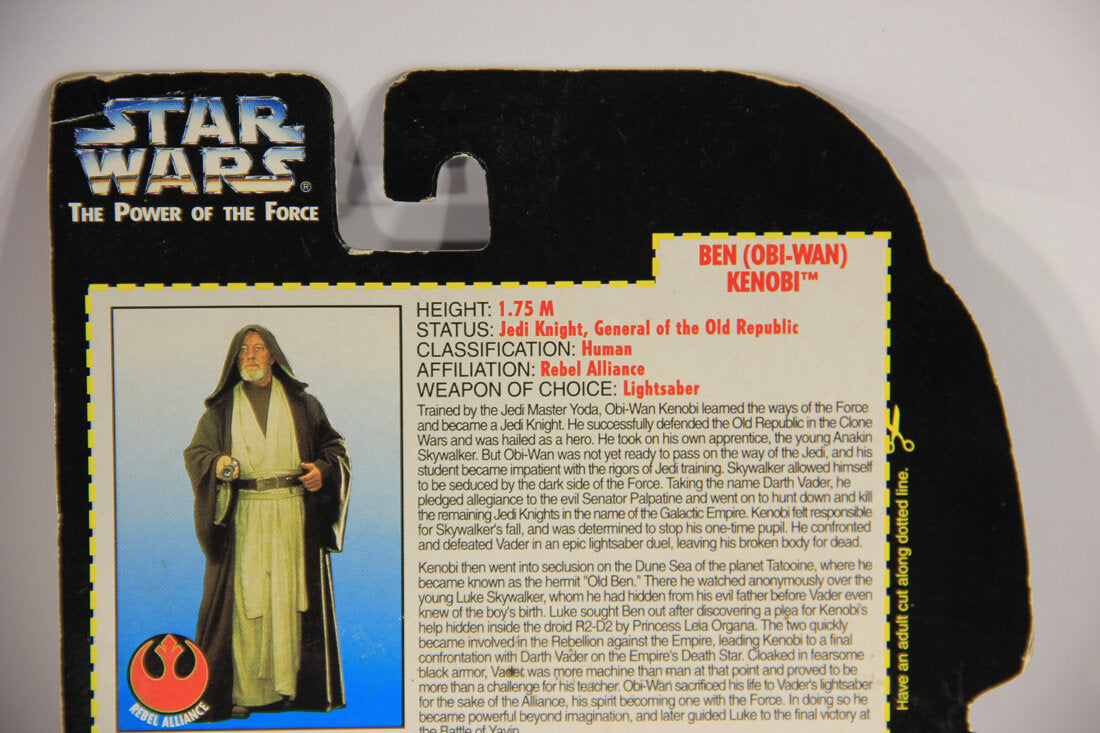 Star Wars Ben Obi-Wan Kenobi Short Saber Variant 1995 POTF Action Figure ENG Red Card L015438
