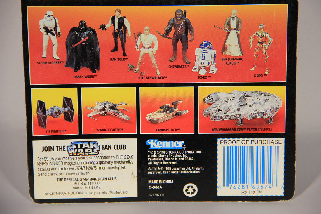 Star Wars R2-D2 1995 POTF Action Figure ENG Red Card L015440