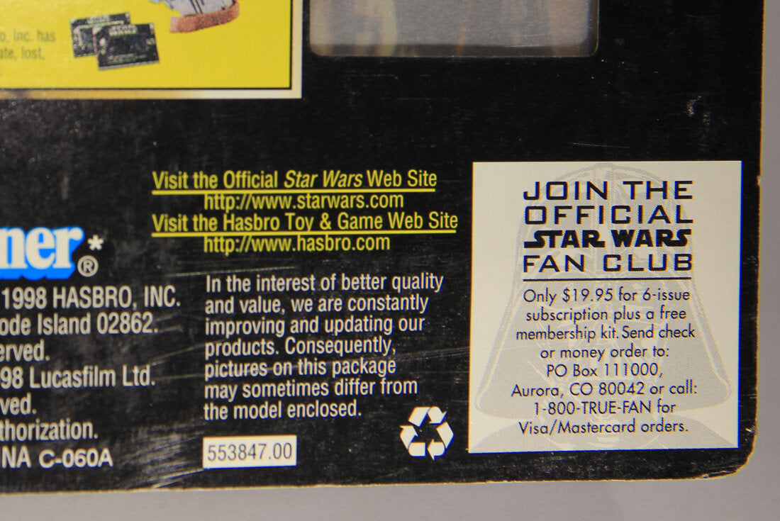 Star Wars Lobot 1998 POTF Action Figure Freeze Frame Action Slide ENG Card Collection 1 L015448