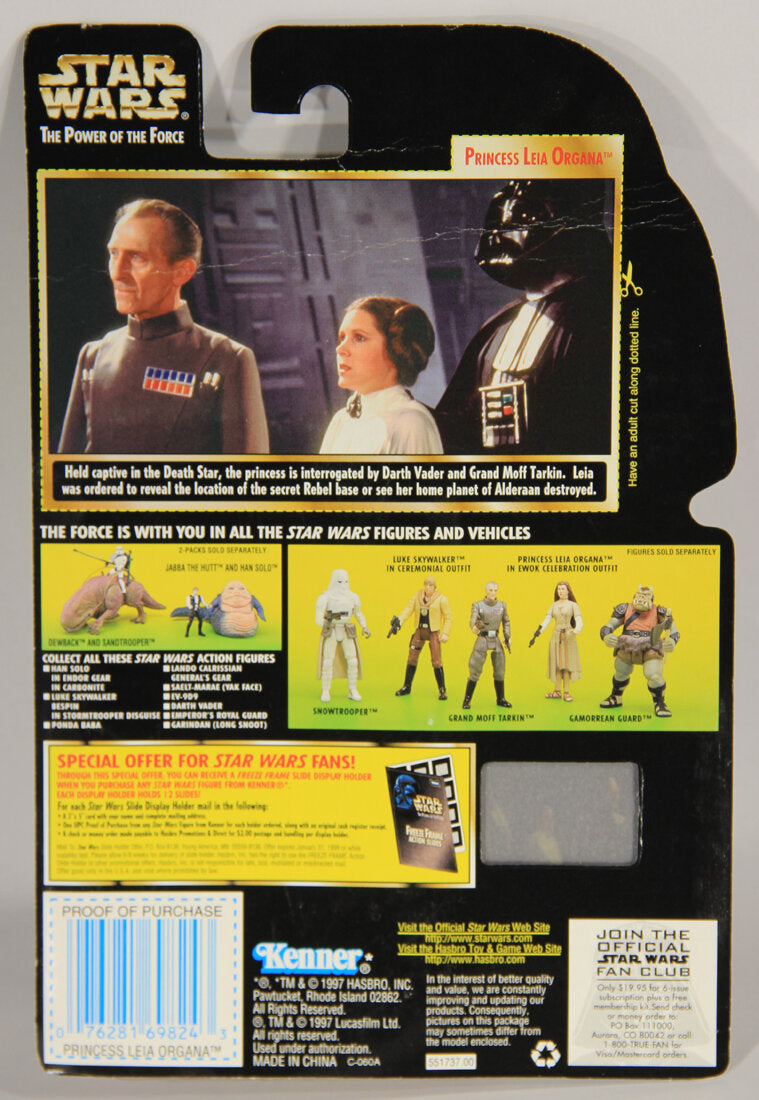 Star Wars Princess Leia Organa POTF Freeze Frame Action Slide ENG Card Collection 1 L015449