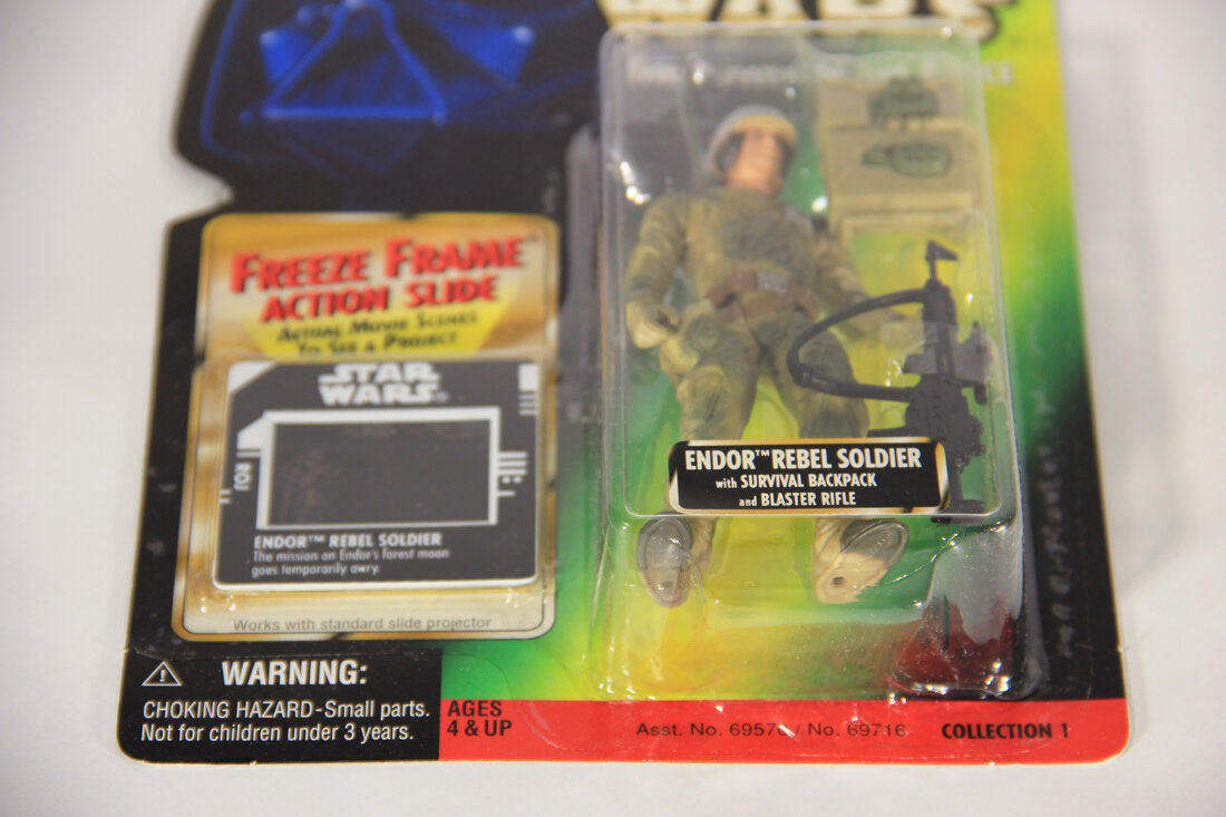 Star Wars Endor Rebel Soldier 1997 POTF Freeze Frame Slide ENG Card Collection 1 L015459