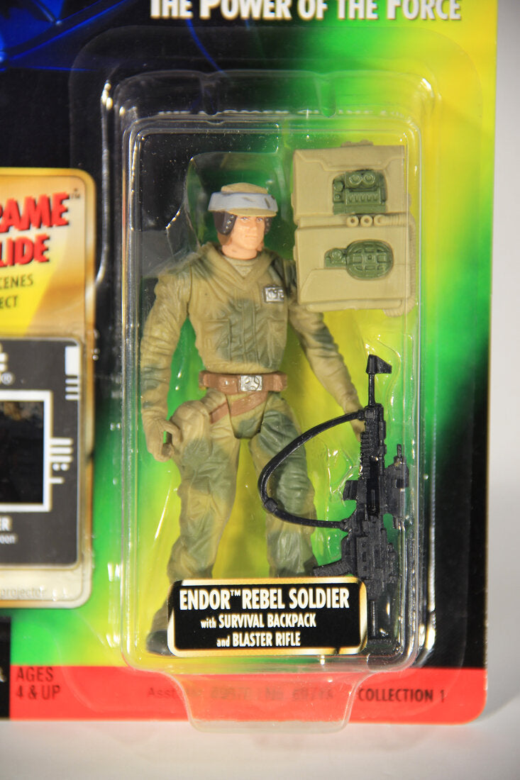 Star Wars Endor Rebel Soldier 1997 POTF Freeze Frame Slide ENG Card Collection 1 L015459