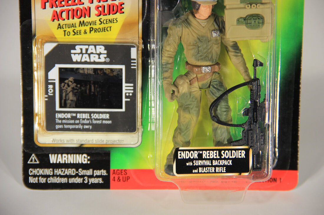 Star Wars Endor Rebel Soldier 1997 POTF Freeze Frame Slide ENG Card Collection 1 L015459