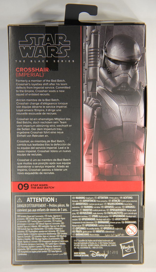 Star Wars Crosshair Imperial The Bad Batch #09 Black Series Exclusive 6 Inch Figure MISB L015514