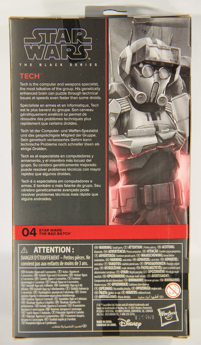 Star Wars Tech The Bad Batch #04 Black Series 6 Inch Figure MISB L015522