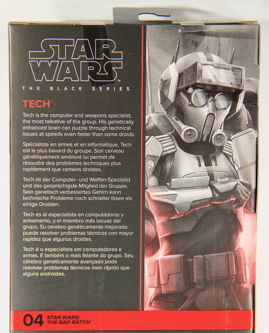 Star Wars Tech The Bad Batch #04 Black Series 6 Inch Figure MISB L015522
