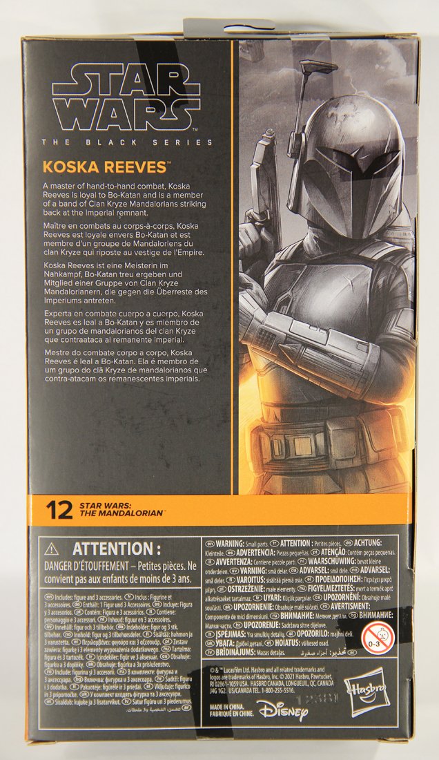 Star Wars Koska Reeves #12 The Mandalorian Black Series Galaxy 6 Inch Figure MISB L015523
