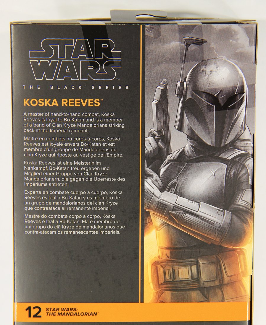 Star Wars Koska Reeves #12 The Mandalorian Black Series Galaxy 6 Inch Figure MISB L015523