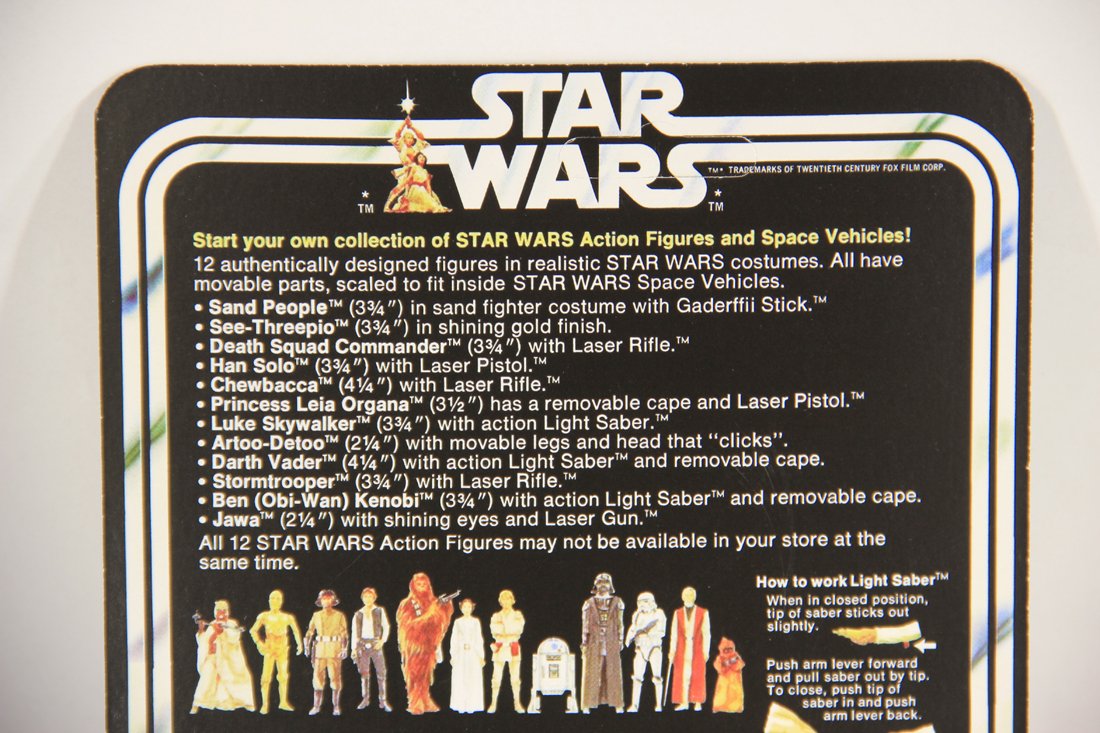 Star Wars 1977 Princess Leia Organa 12 Back Custom Card Action Figure L015525