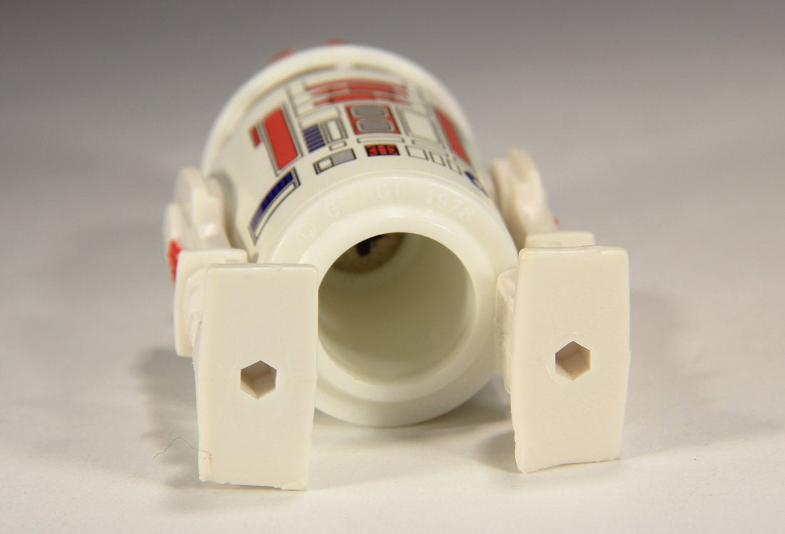 Star Wars R5-D4 1978 Vintage Droid Action Figure Red Bar Variant Repro Decal Hong Kong COO L015534