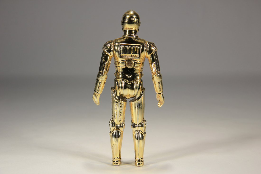 Star Wars C-3PO 1977 See-Threepio Vintage Action Figure Deep Gold Color Hong Kong COO L015541