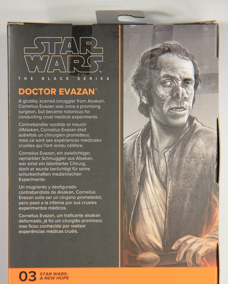 Star Wars Doctor Evazan A New Hope #03 Black Series Galaxy 6 Inch Action Figure MISB L015577