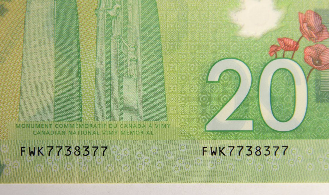 2012 Canada 20 Dollars BC-71b Radar Note VF 3-Digit Banknote FWK7738377 L015585