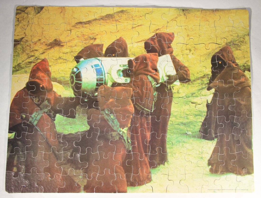 Star Wars 1977 Jigsaw Puzzle Jawas R2-D2 Canadian Edition FR-ENG L015590