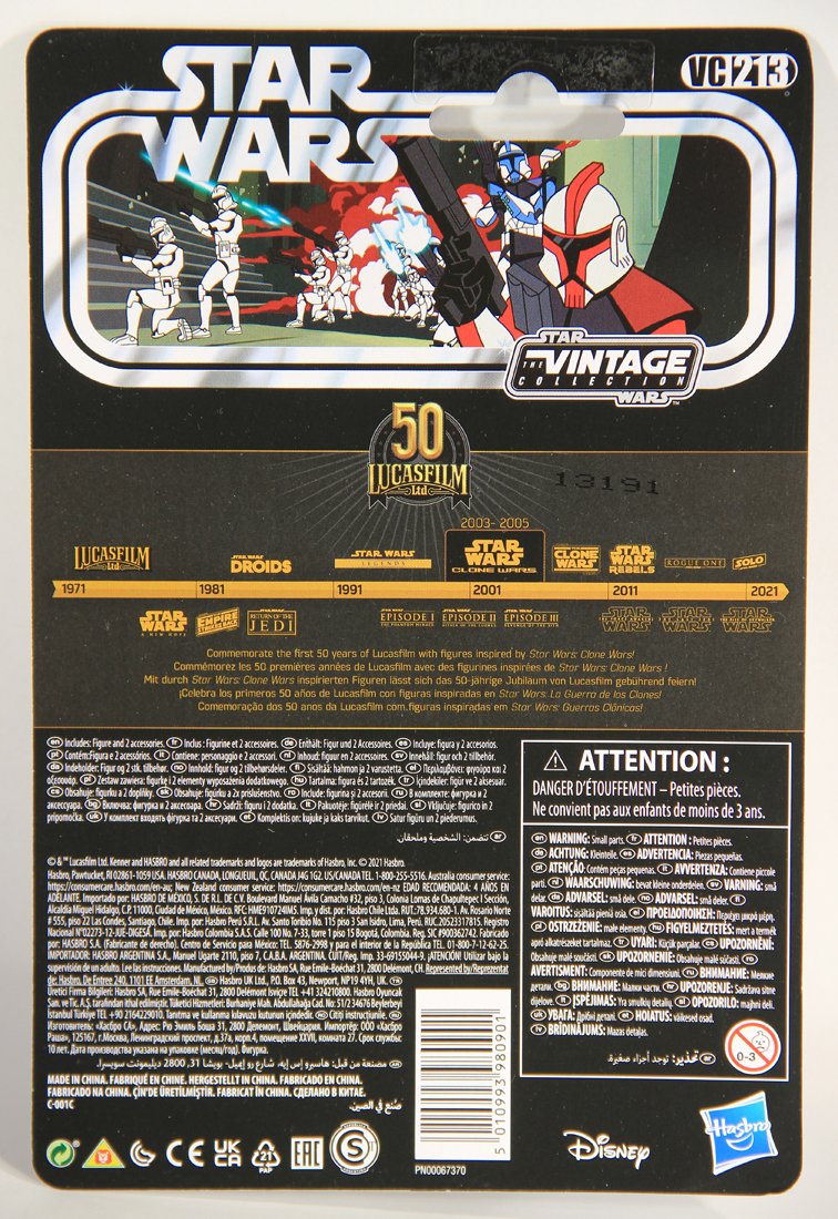 Star Wars ARC Trooper Captain Vintage Collection VC213 Clone Wars Exclusive 50th Anniversary L015638