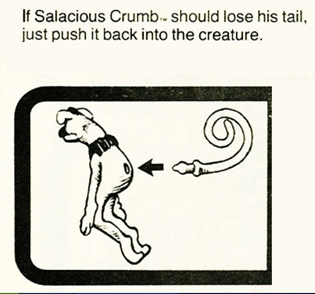 Star Wars Salacious Crumb 1983 Action Figure Return Of The Jedi LFL HK COO L018905