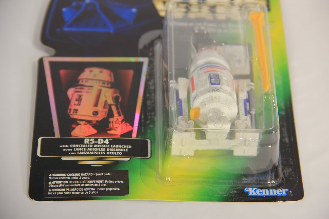 Star Wars R5-D4 1996 POTF Figure Hooked Latch Trilingual Holofoil Card Collection 2 L015706
