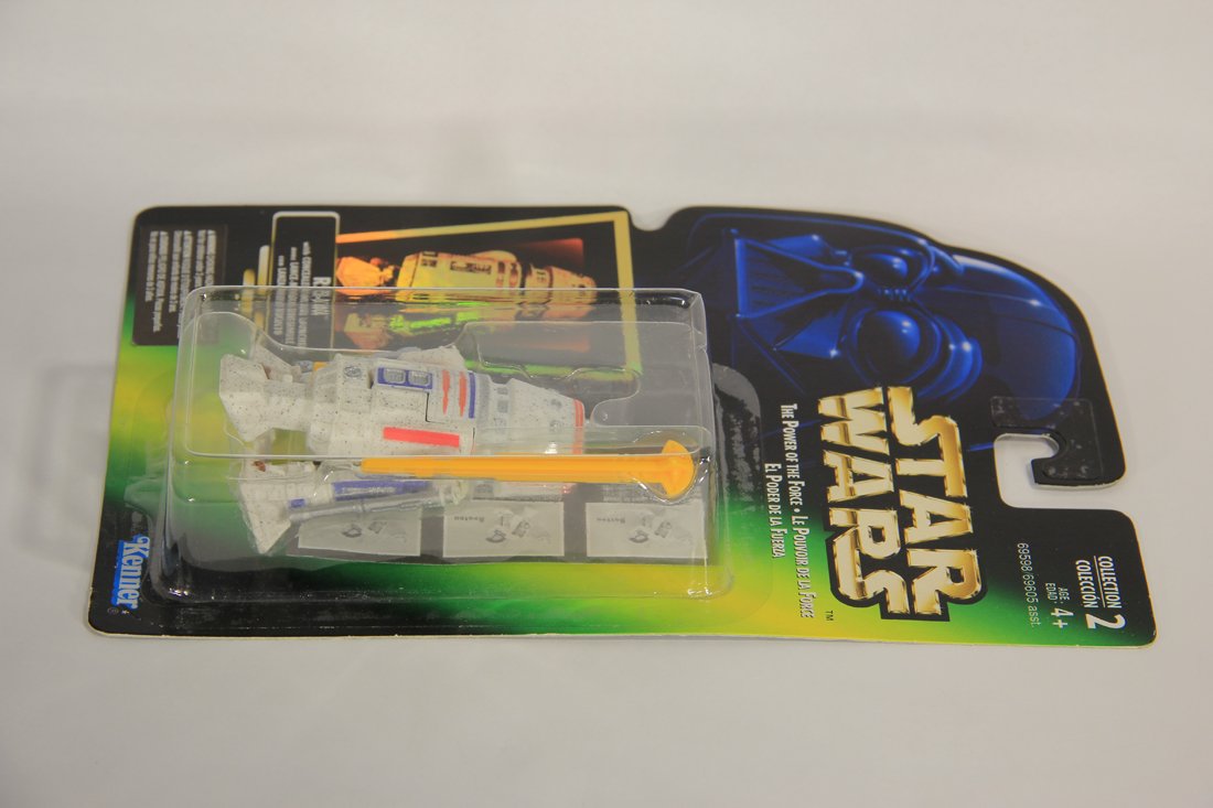 Star Wars R5-D4 1996 POTF Figure Hooked Latch Trilingual Holofoil Card Collection 2 L015706