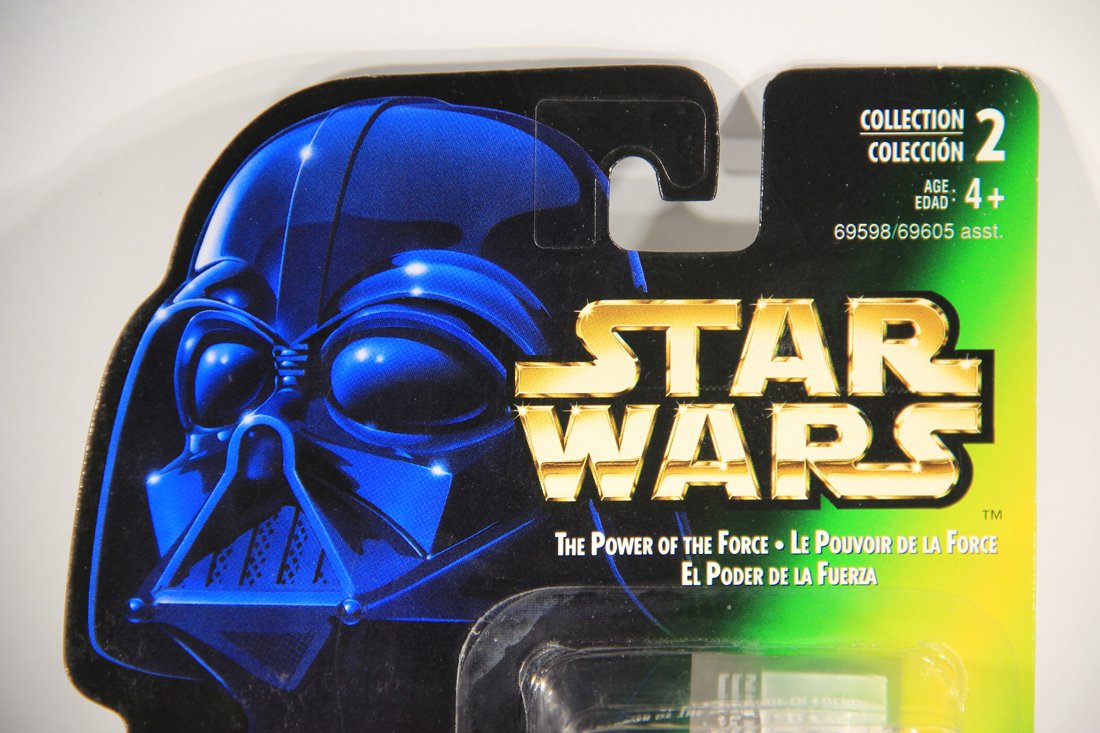 Star Wars R5-D4 1996 POTF Figure Hooked Latch Trilingual Holofoil Card Collection 2 L015706