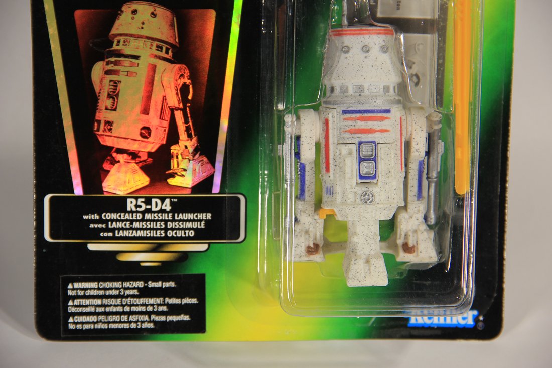 Star Wars R5-D4 1996 POTF Figure Hooked Latch Trilingual Holofoil Card Collection 2 L015706