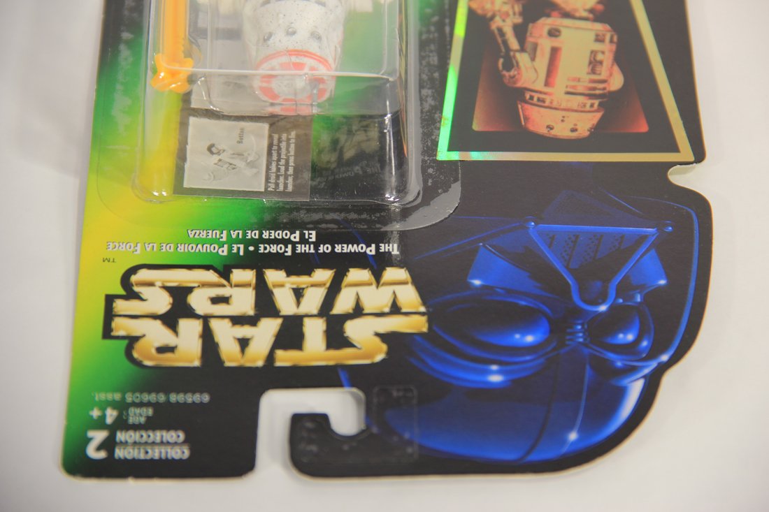 Star Wars R5-D4 1996 POTF Figure Hooked Latch Trilingual Holofoil Card Collection 2 L015706